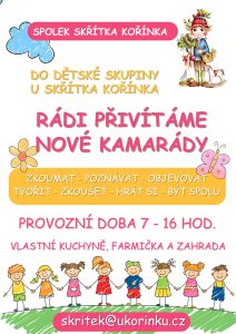 Rádi přivítáme nové kamarády